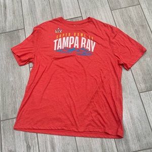 Fanatics Super Bowl LV Tampa Bay red t-shirt